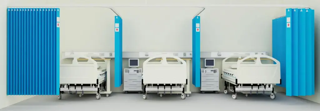 EcoMed Disposable Curtains (Medical Blue, CS-FiT)